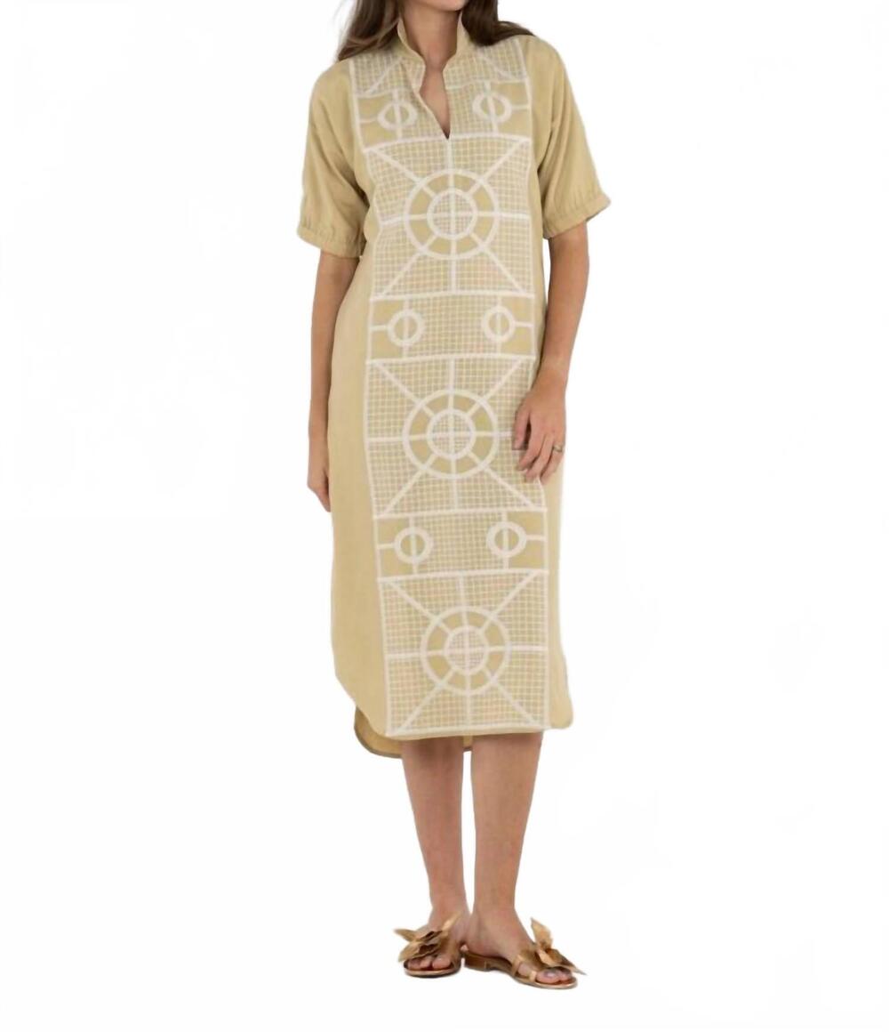 NEW EMILY MCCARTHY poppy caftan dress in cream
